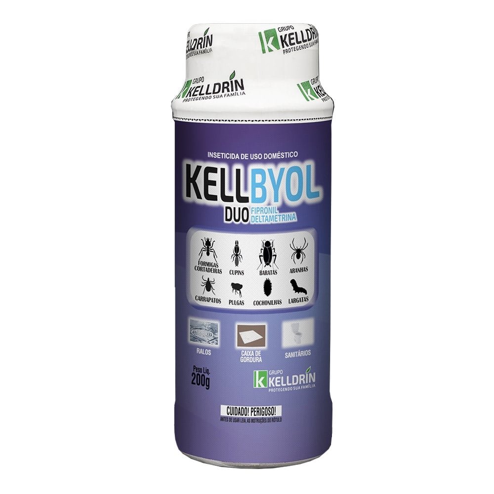 Inseticida Kellbyol Duo Domiciliar Talqueira 200g