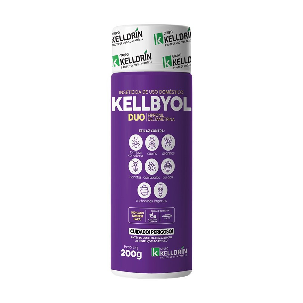 Inseticida Kellbyol Duo Domiciliar Talqueira 200g