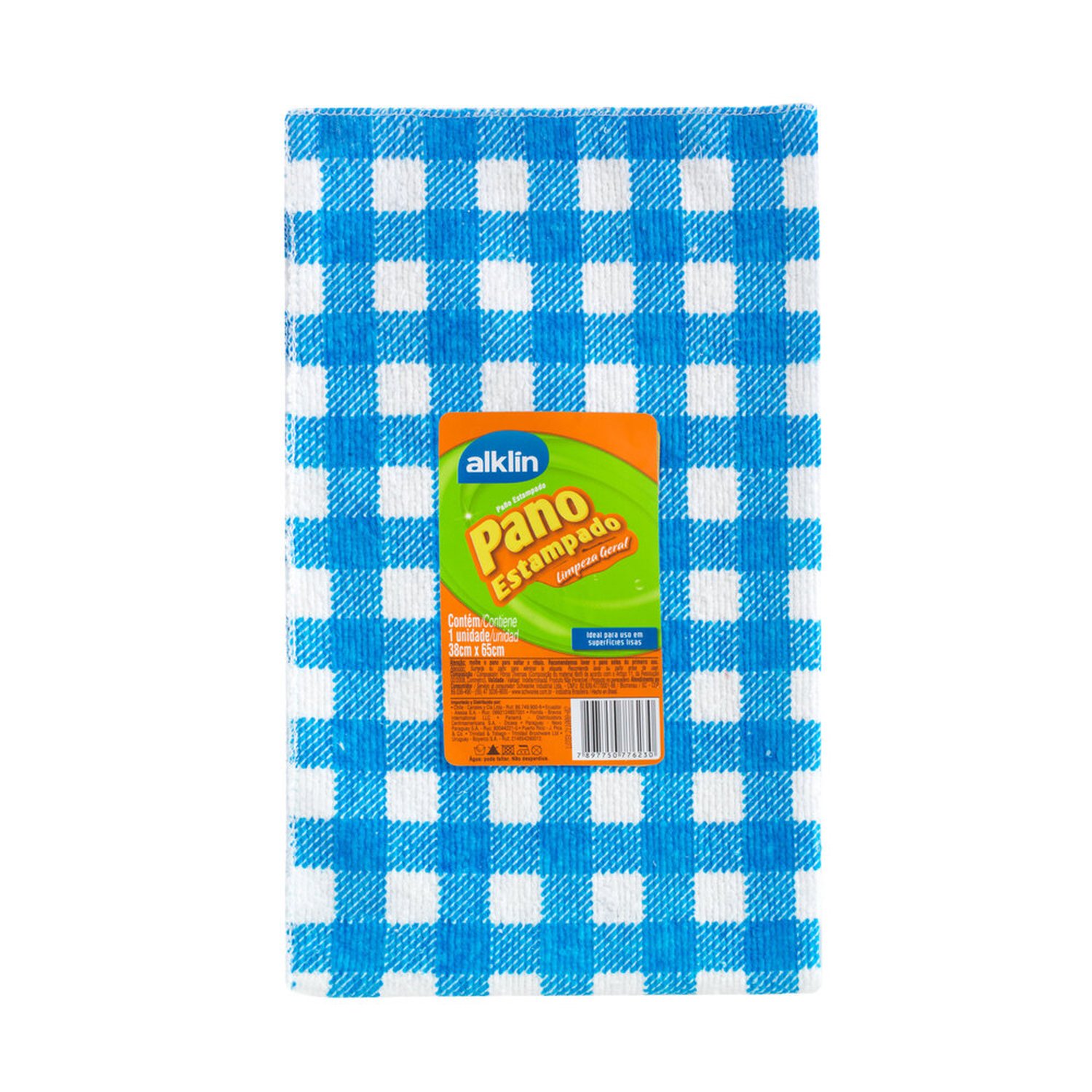 Pano De Piso Estampado 38X65cm Com 1 Unidade - Marca Alklin