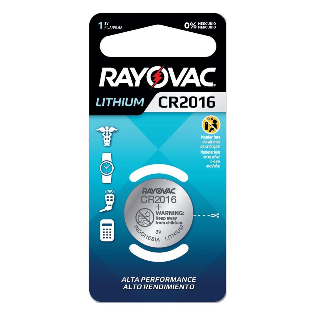 Pilha Eletronica Rayovac CR2016 SM