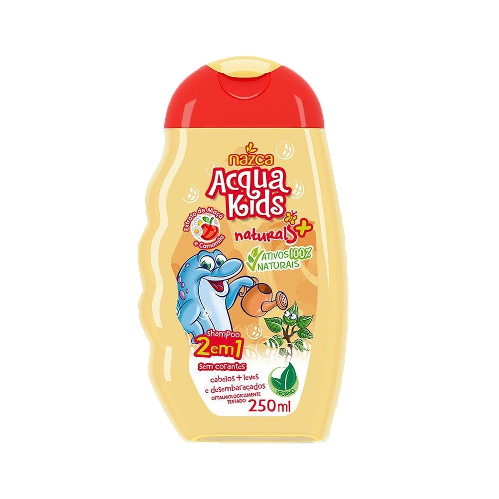 Shampoo Acqua Kids Origem 2 Em 1 Maca e Camomila 250ml