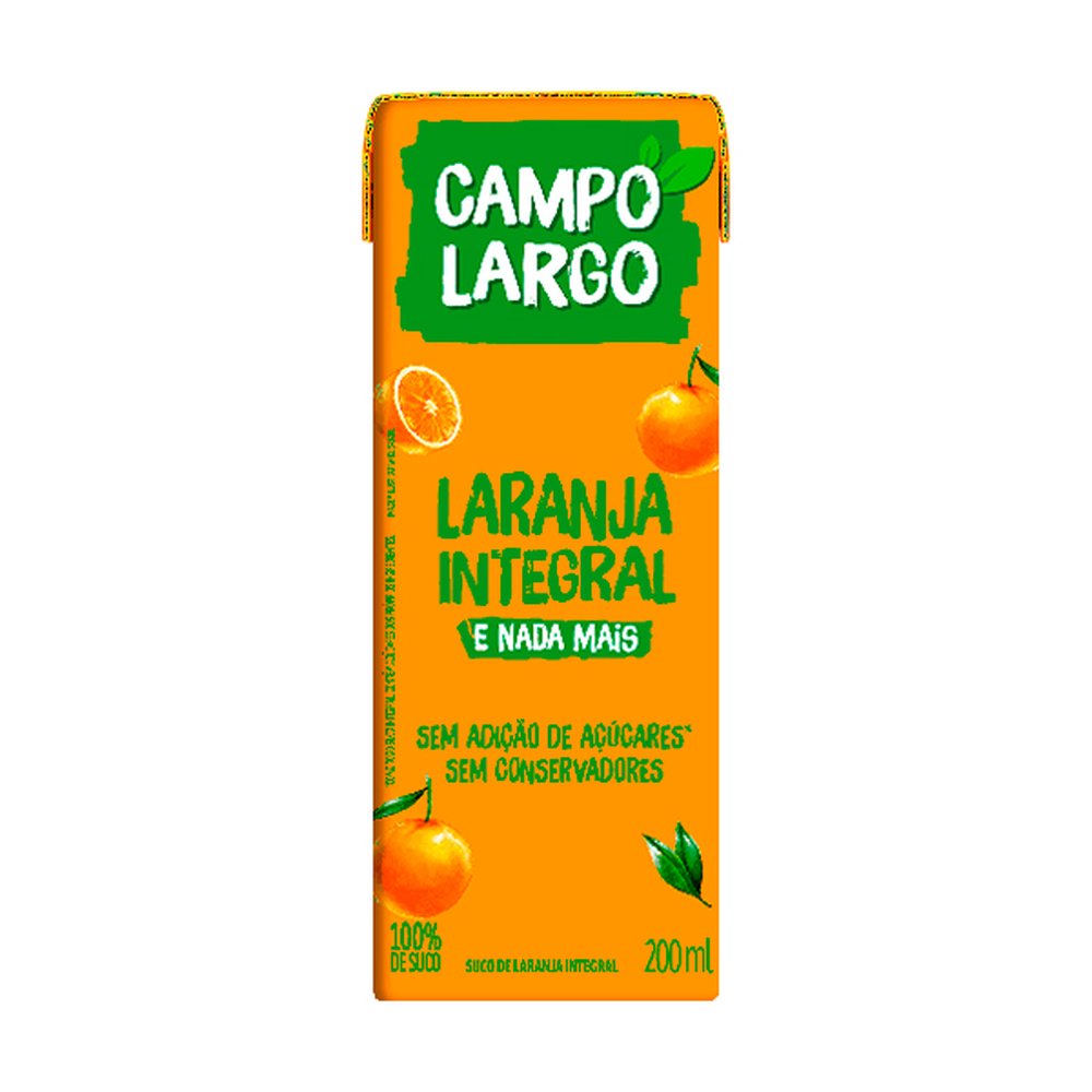 Suco Campo Largo 200ml Laranja