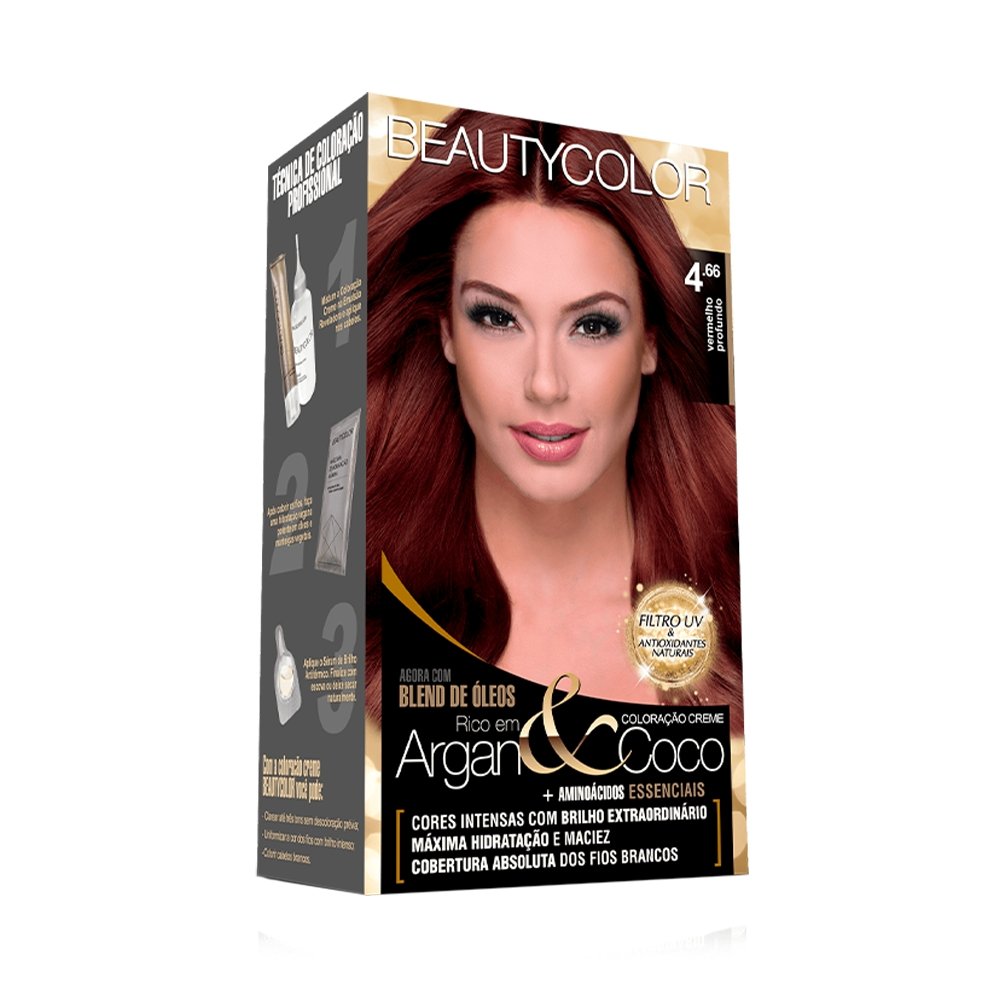 Tintura Beauty Color Vermelho Profundo 4.66