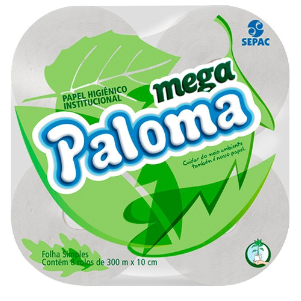 Papel Higienico Institucional Mega Paloma 8x300m
