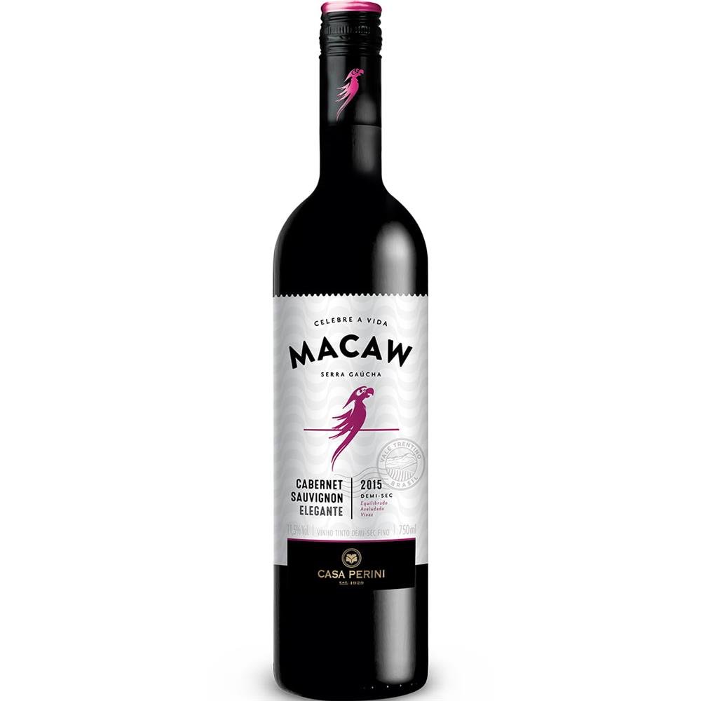Vinho Tinto Demi-Sec Cabernet Sauvignon 750ml - Macaw
