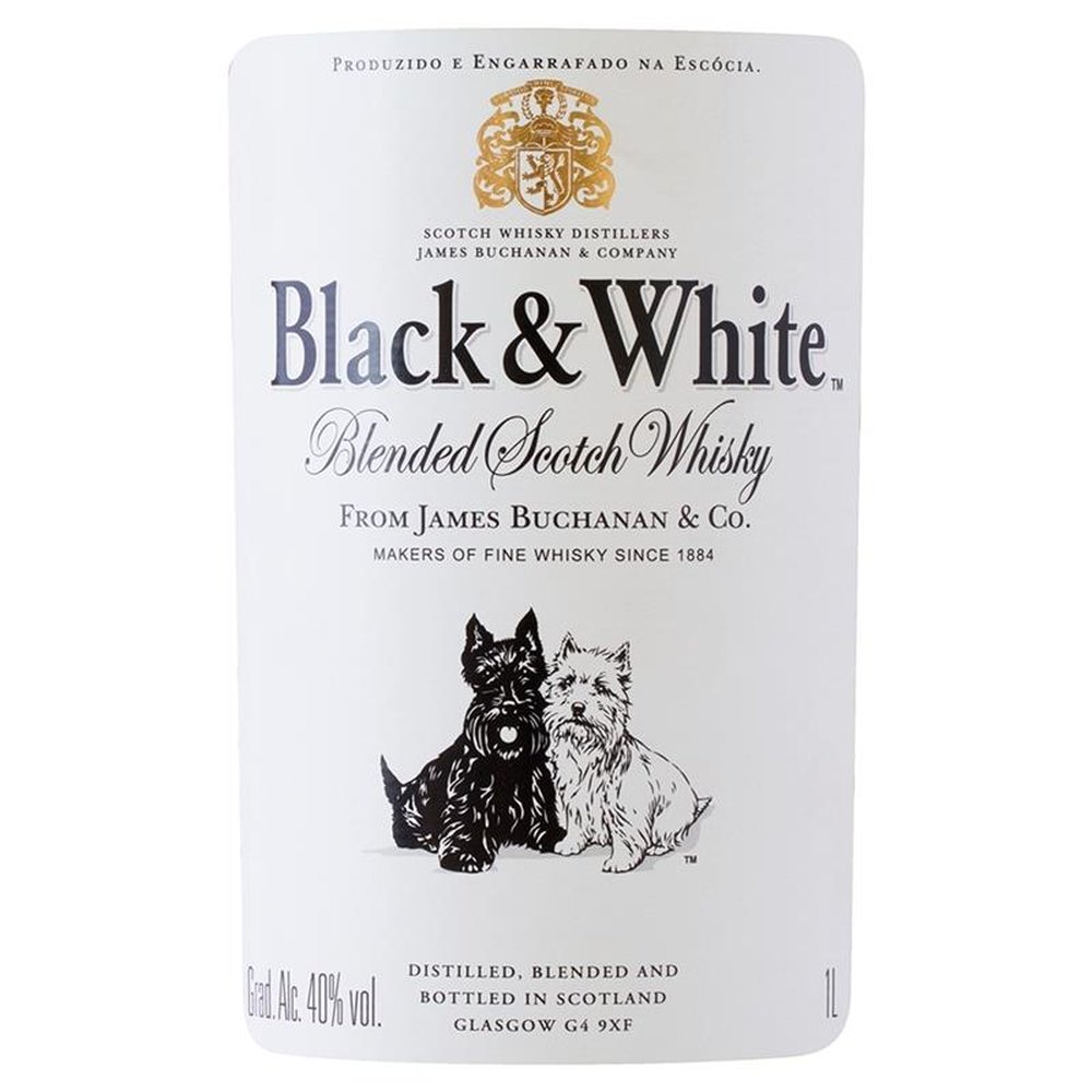 Whisky Black & White 8 Anos 1L