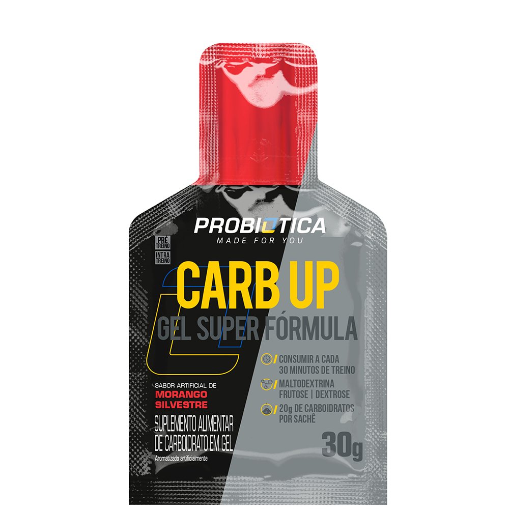 Carb Up Probiotica Gel Black Morango Silvestre 30G