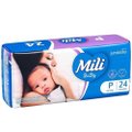 Fralda Descartavel Mili Jumbinho P Com 24