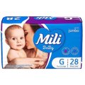 Fralda Descartavel Mili Jumbo G Com 28