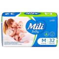 Fralda Descartavel Mili Jumbo M Com 32