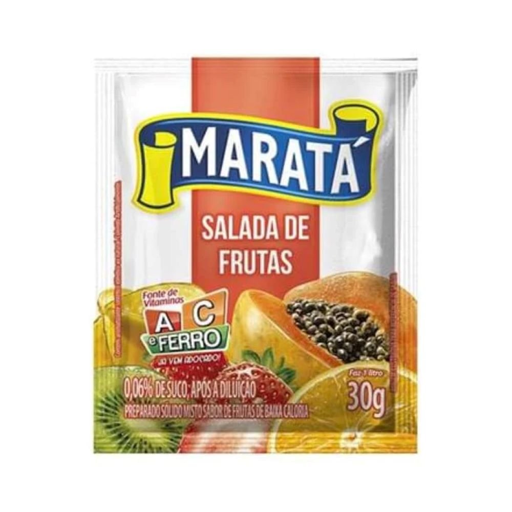 Suco Marata Salada de Fruta 25g - Caixa com 8 Unidades