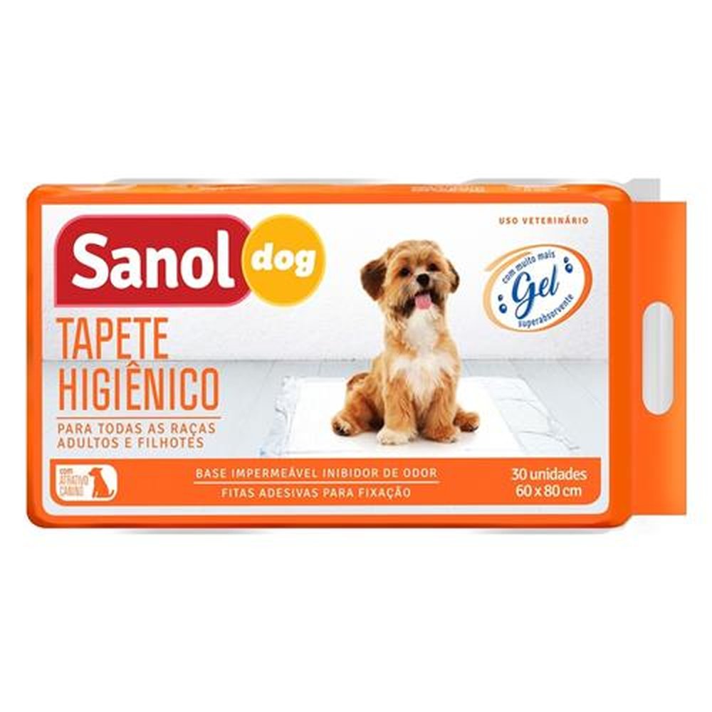 Tapete Higiênico Sanol Dog - Embalagem com 30 Unidades
