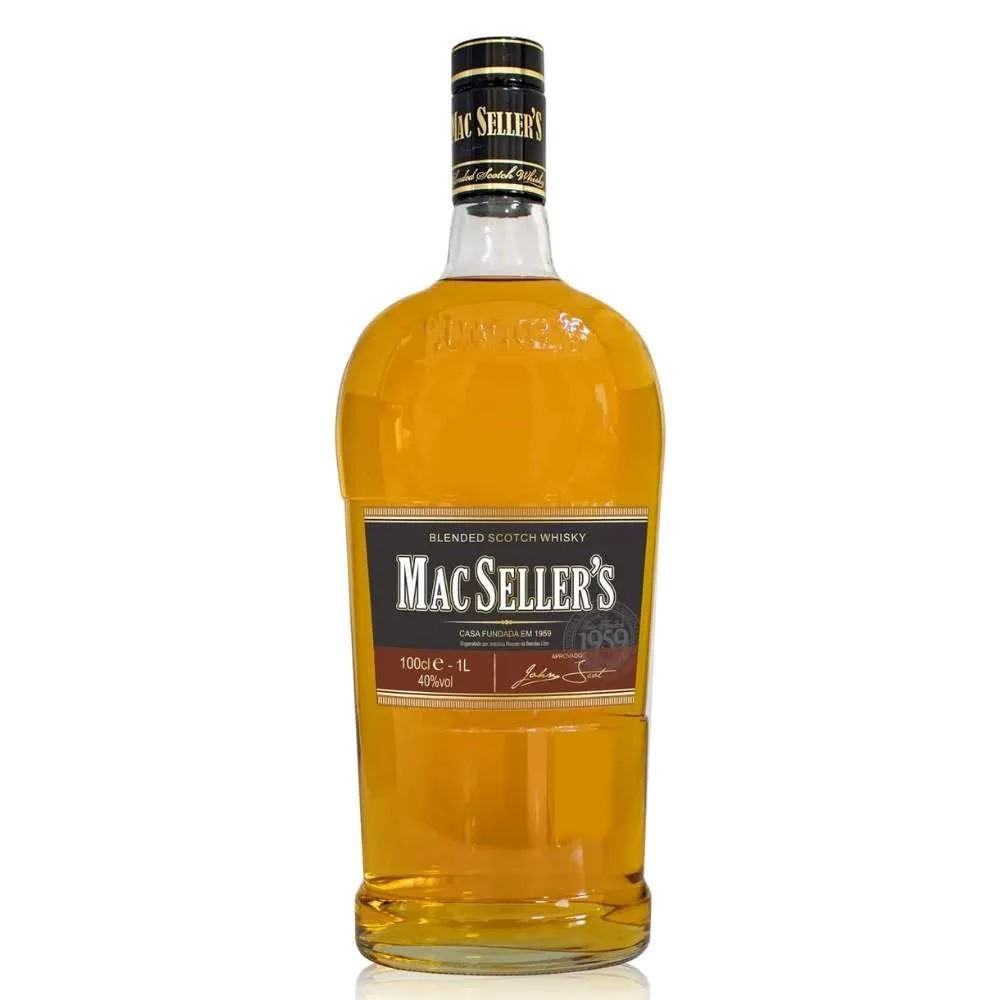 Whisky Mac Sellers 1L - Caixa Com 6 Unidades.