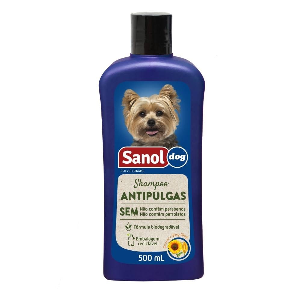 Shampoo Antipulgas Sanol Dog Total Quimica 500ml