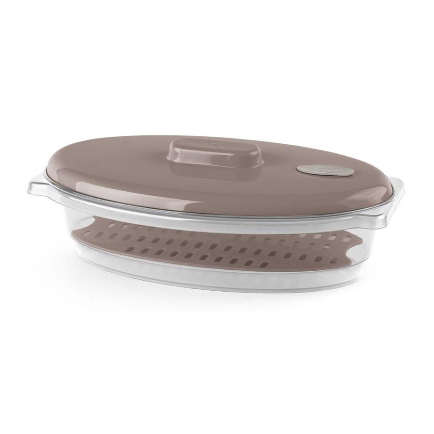 Panela Para Micro-Ondas 1L Oval Sortida Plasvale