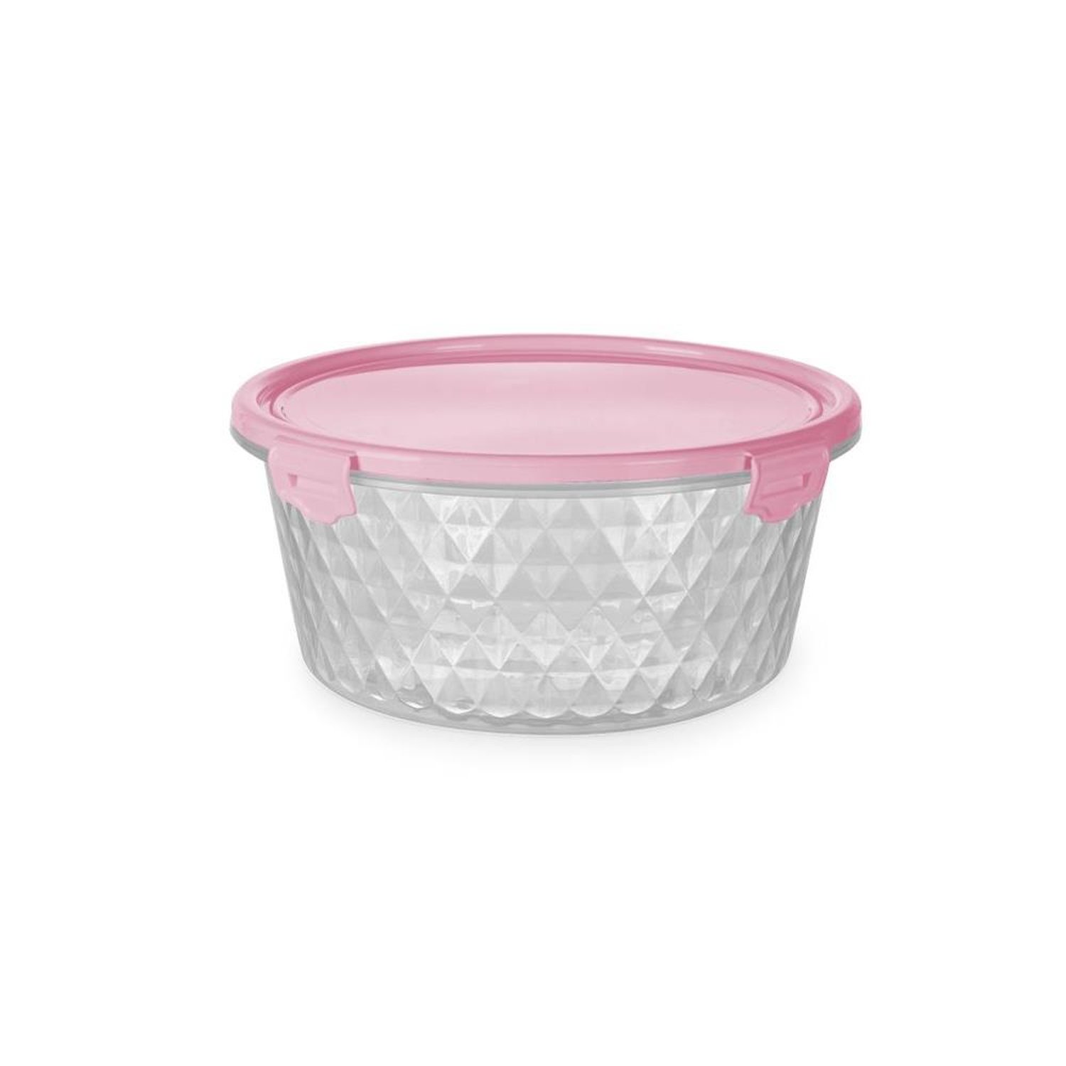 Pote Plástico 1,7L Redondo Hermético Sortido Cristal Plasvale