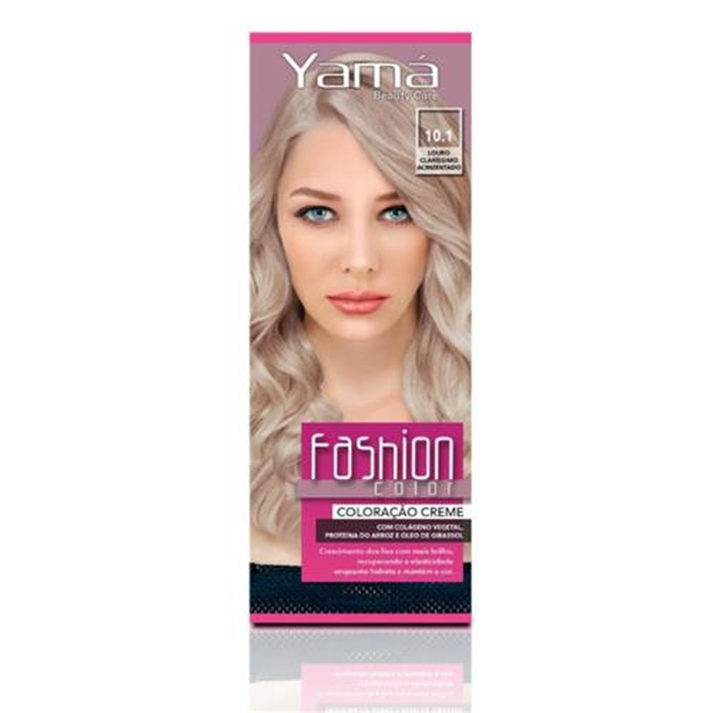 Coloração Yamá Fashion Color 10.1 Louro Claríssimo Acinzentado