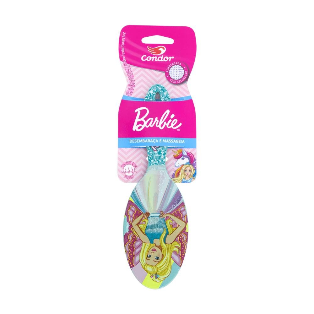 Escova de Cabelo Barbie Condor Formato Oval