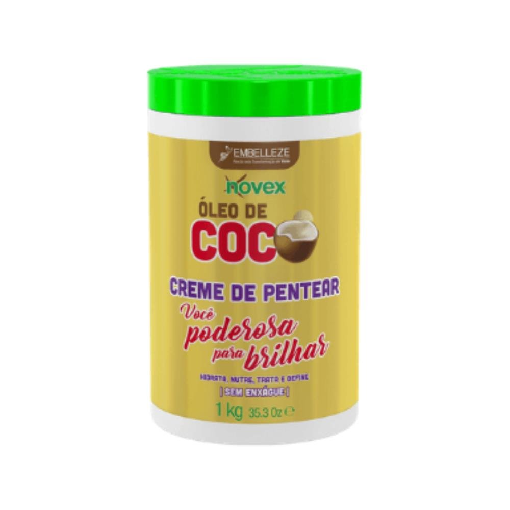 Creme De Pentear Novex Óleo De Coco Sem Enxague 1 Kg