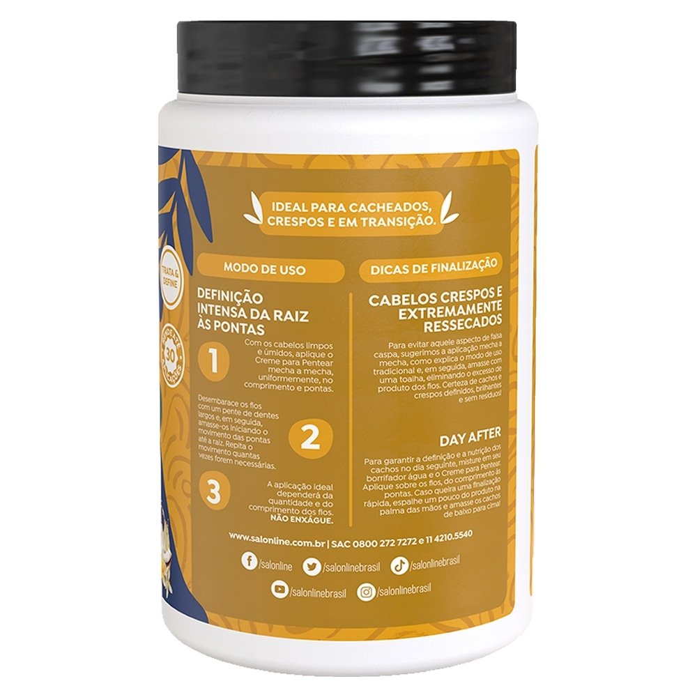 Creme para Pentear Salon Line Super Óleos 1L