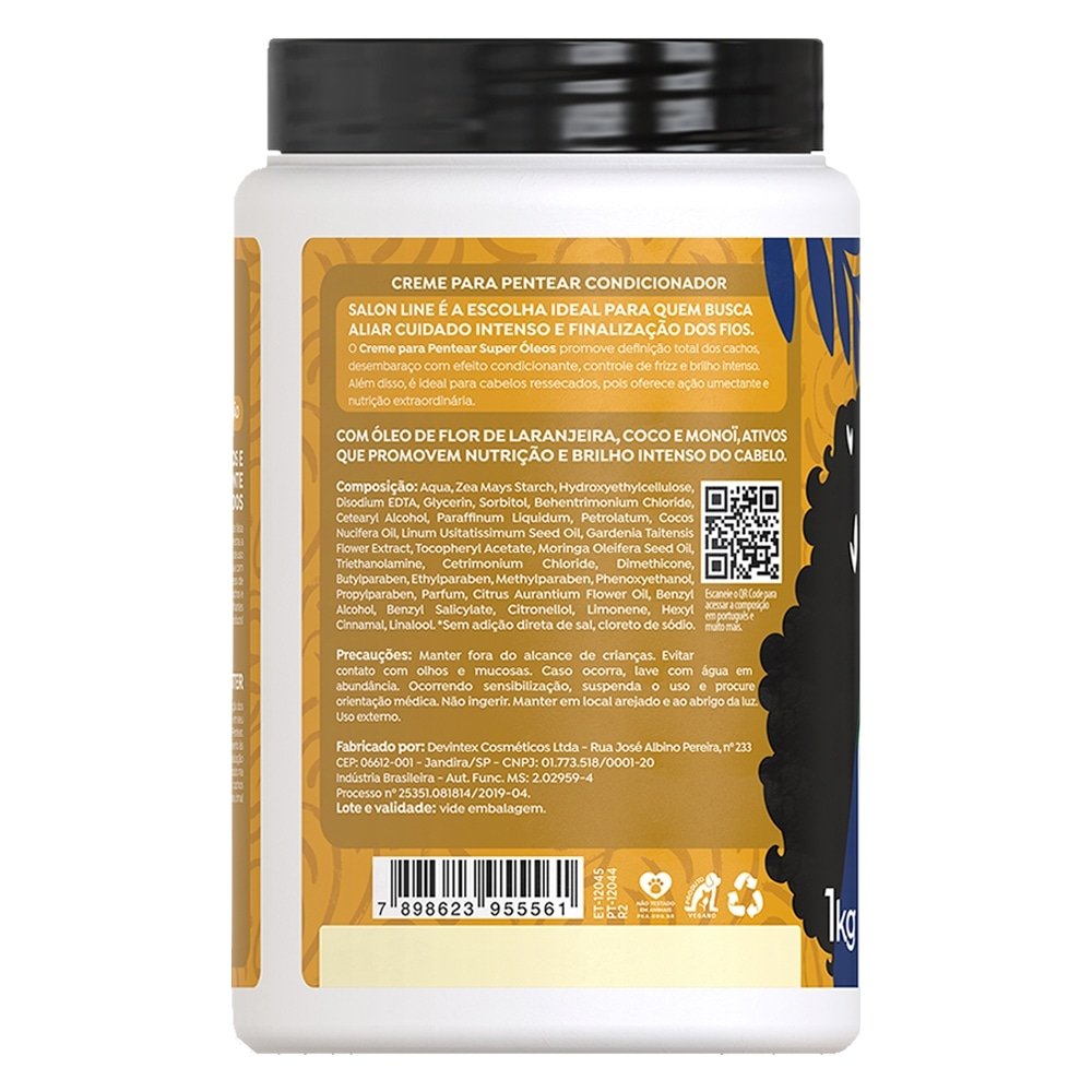 Creme para Pentear Salon Line Super Óleos 1L