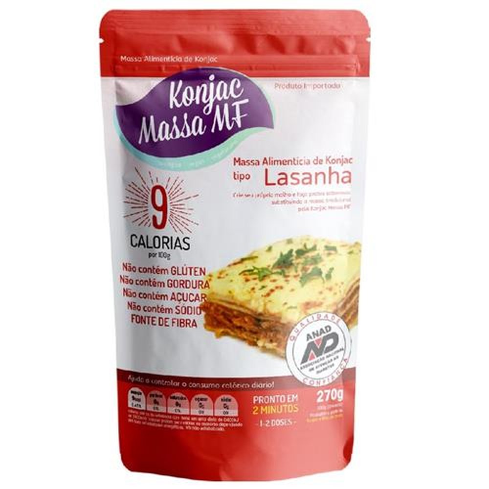 Massa alimenticia de Konjac tipo Lasanha