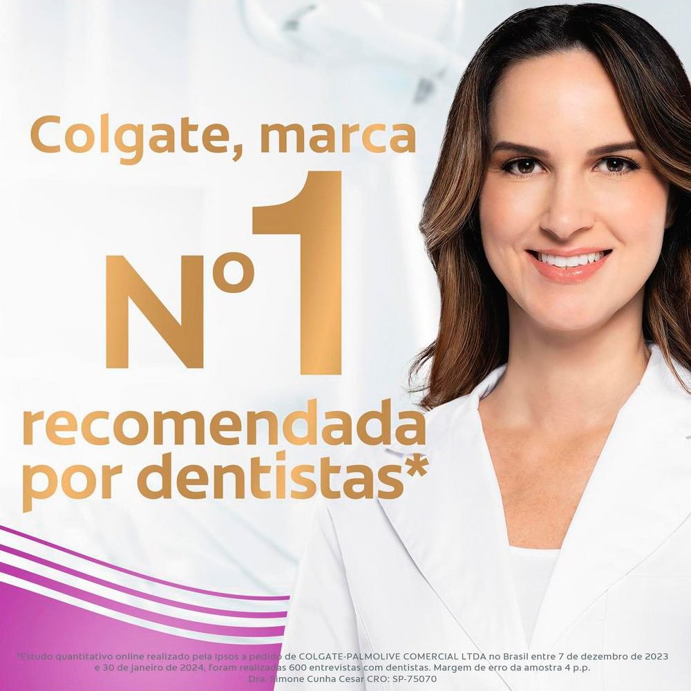 Creme Dental Colgate Total 12 Gengiva Reforçada 140g - Embalagem com 12 Unidades