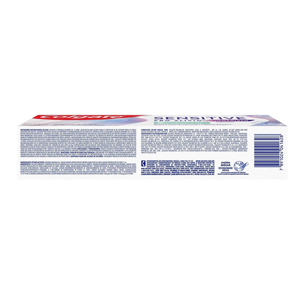 Creme Dental Colgate Sensitive Pro-Alívio Imediato Branqueador 90g