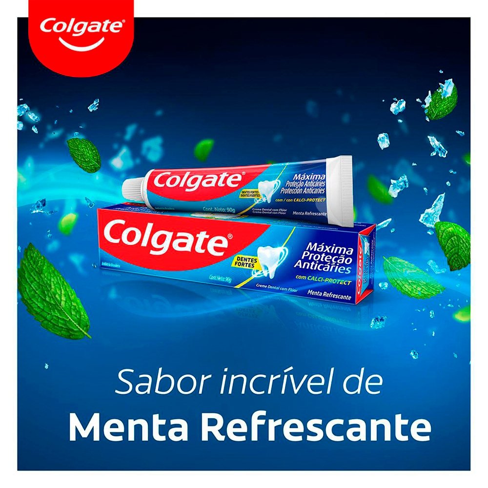 Creme Dental Colgate Máxima Proteção Anticáries 180g