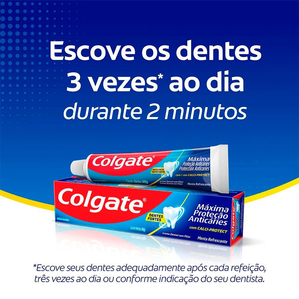 Creme Dental Colgate Máxima Proteção Anticáries 180g