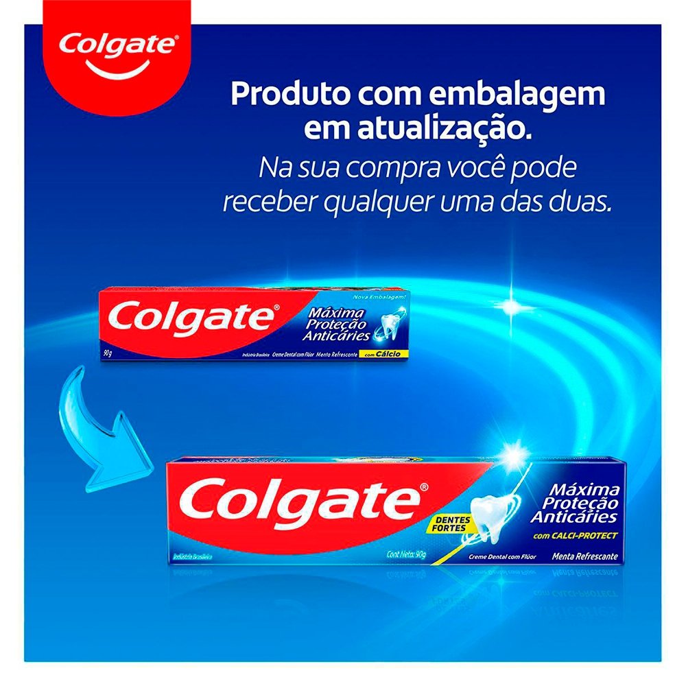 Creme Dental Colgate Máxima Proteção Anticáries 180g