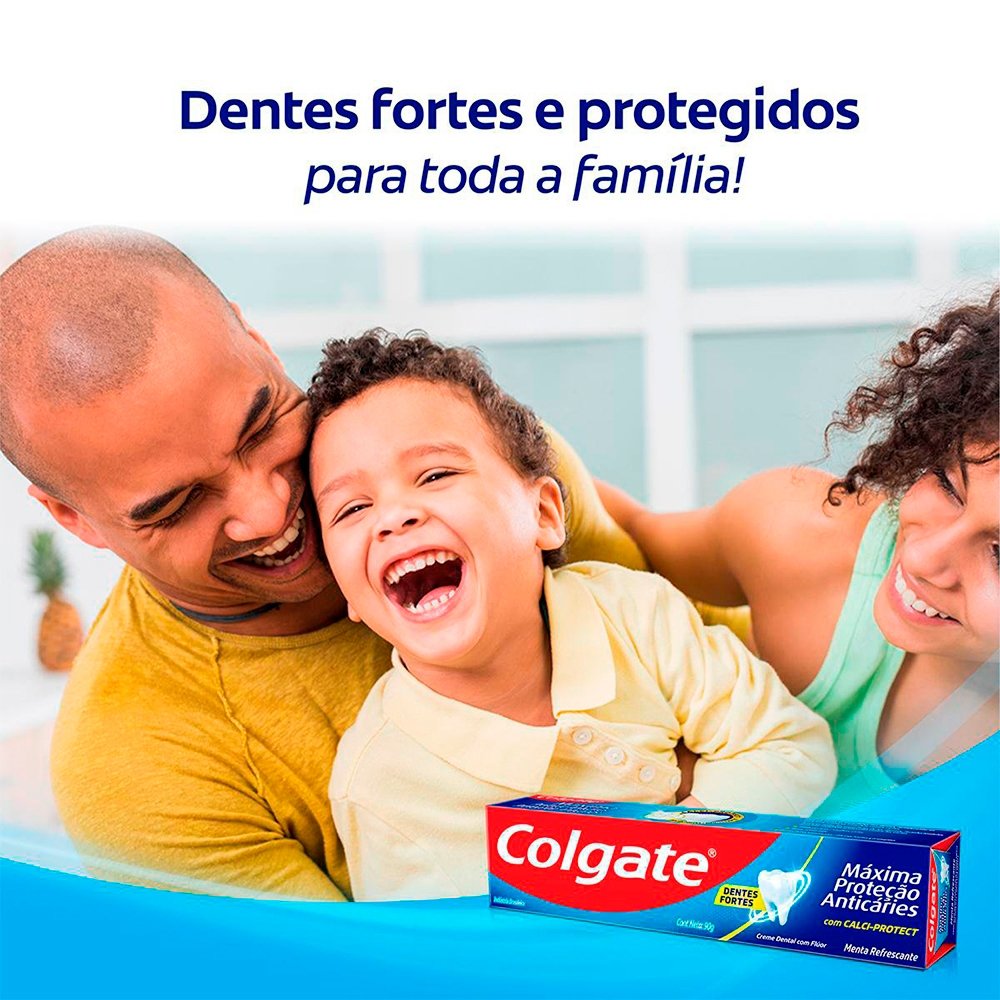 Creme Dental Colgate Máxima Proteção Anticáries 90g