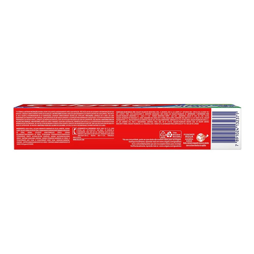Creme Dental Colgate Tripla Ação Menta Original 180g - Embalagem com 12 Unidades