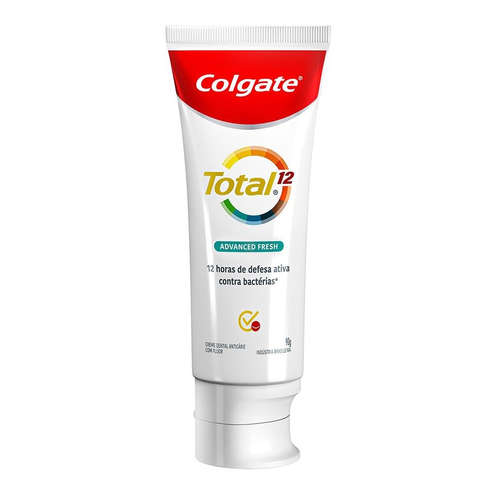 Creme Dental Colgate Total 12 Advanced Fresh 90g Embalagem com 12 Unidades