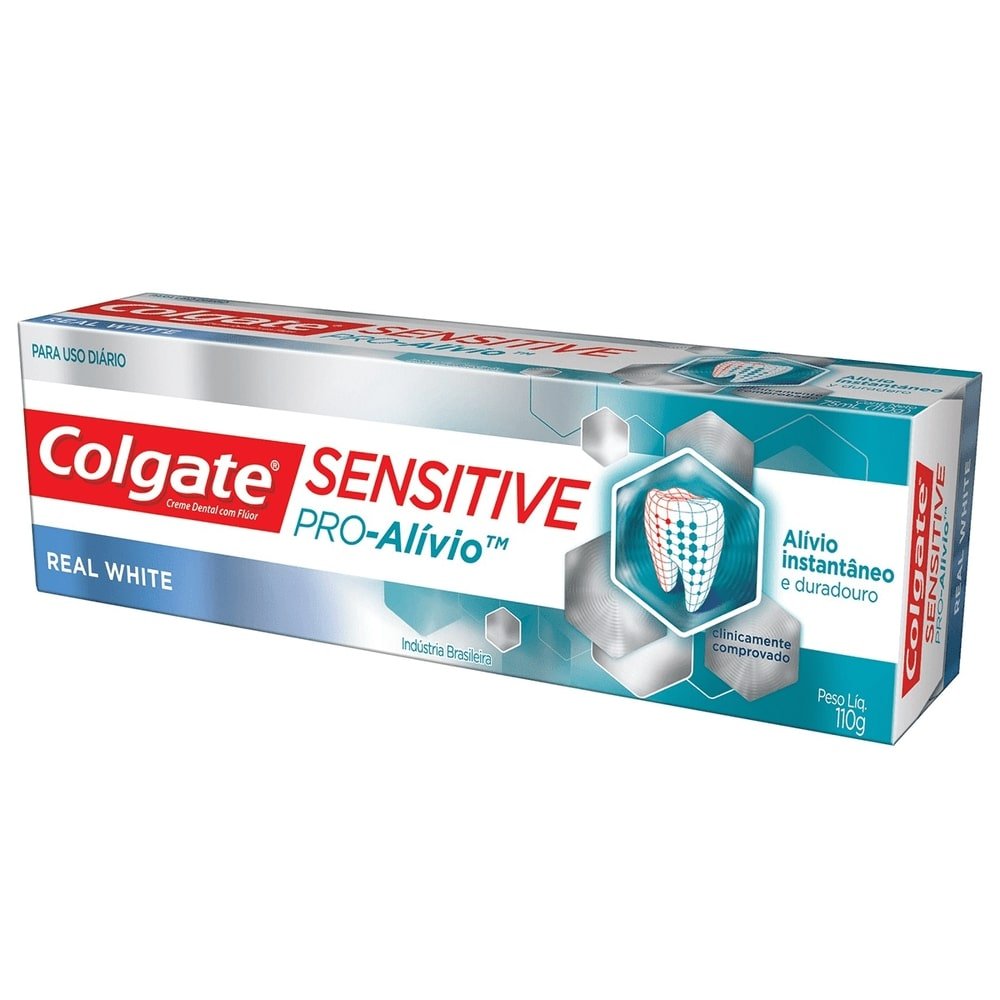 Creme Dental Colgate Sensitive Pro-Alívio Real White 110g