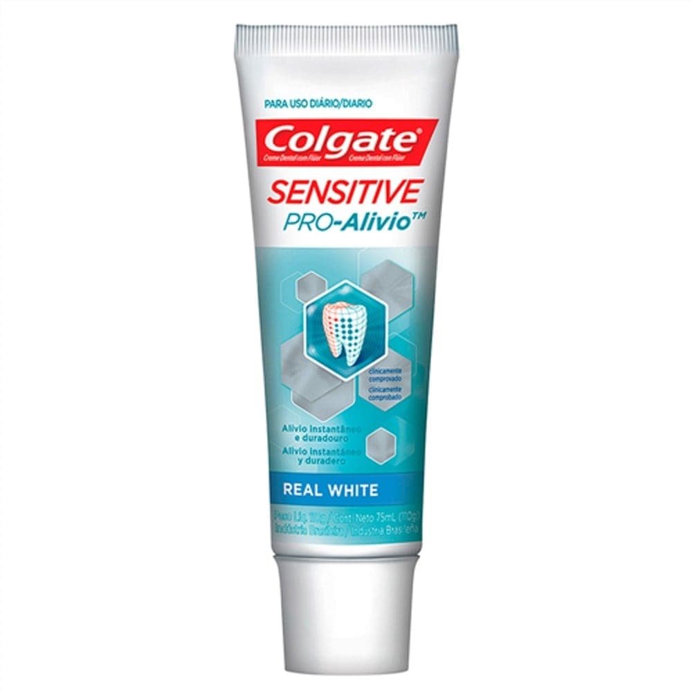 Creme Dental Colgate Sensitive Pro-Alívio Real White 110g