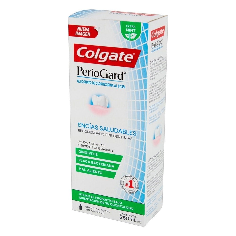 Enxaguante Bucal Colgate PerioGard Extra Mint sem Álcool 250ml