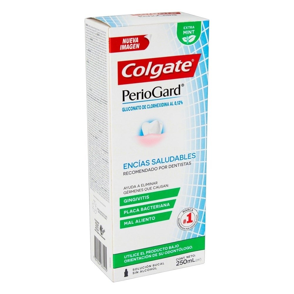 Enxaguante Bucal Colgate PerioGard Extra Mint sem Álcool 250ml