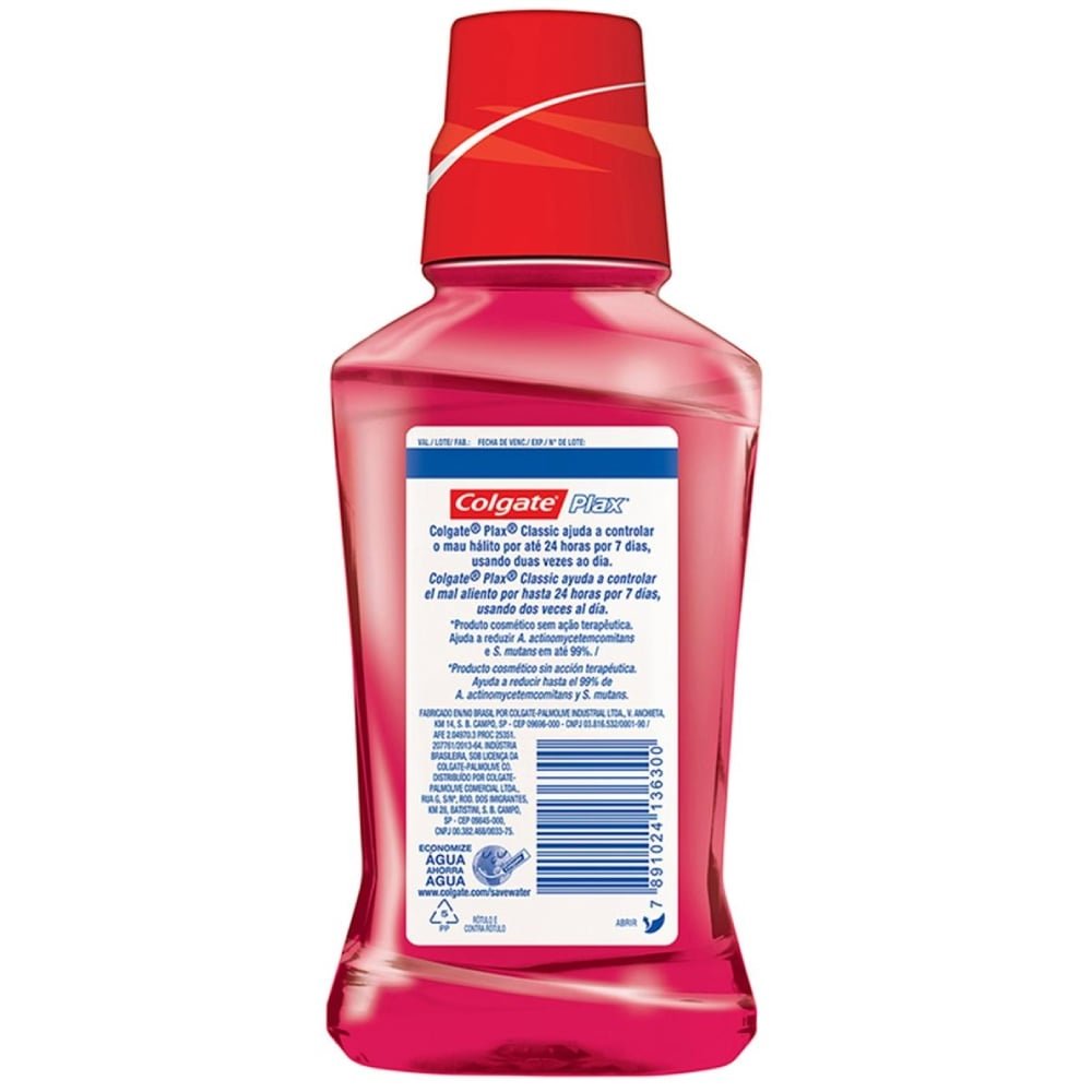 Enxaguatório Bucal Colgate Plax Total Classic 250ml