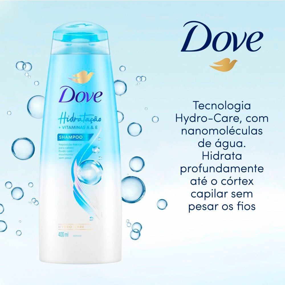 Shampoo Hidratação Intensa com Infusão de Oxigênio 400ml - Dove