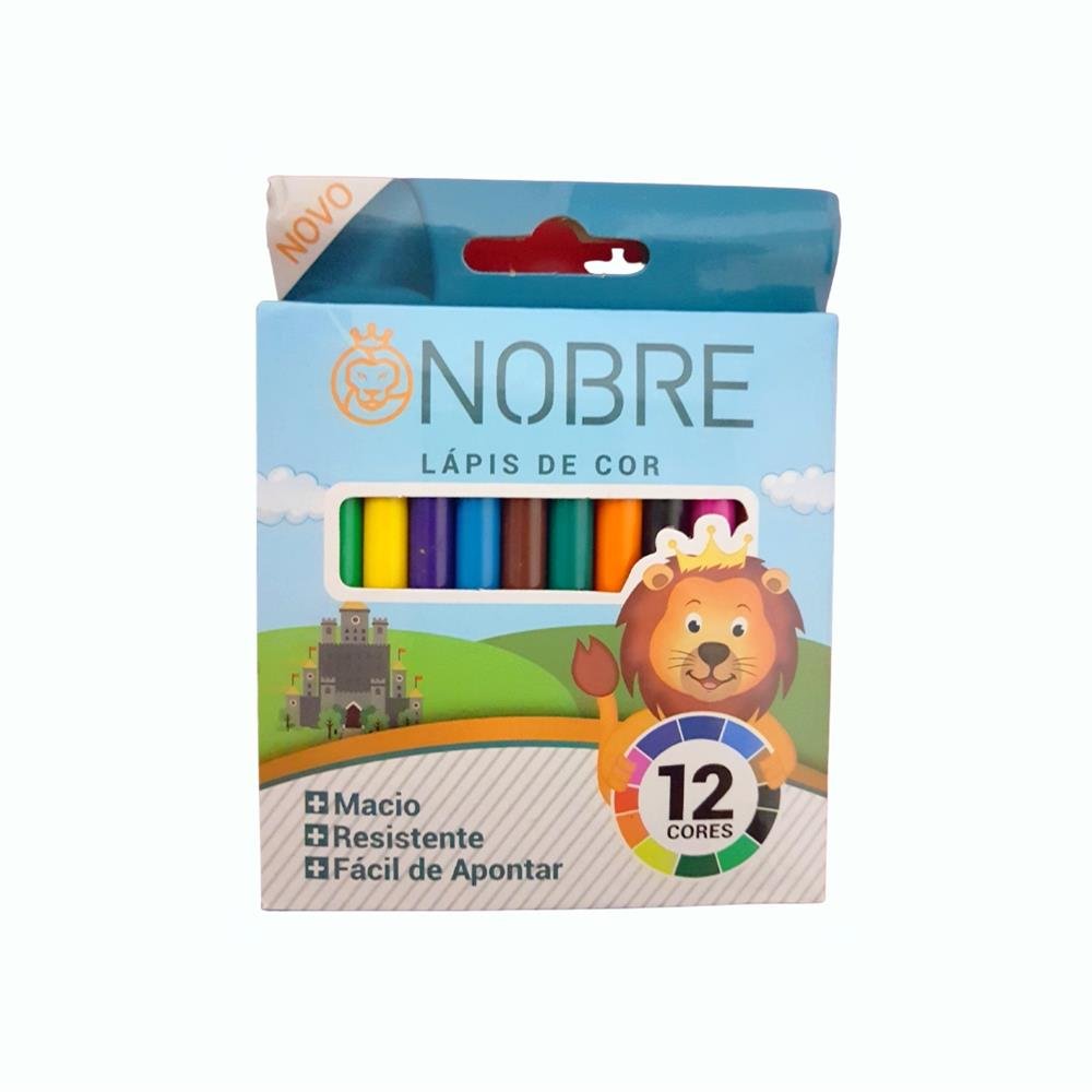 Lapis de Cor Nobre 12 Cores Pequeno
