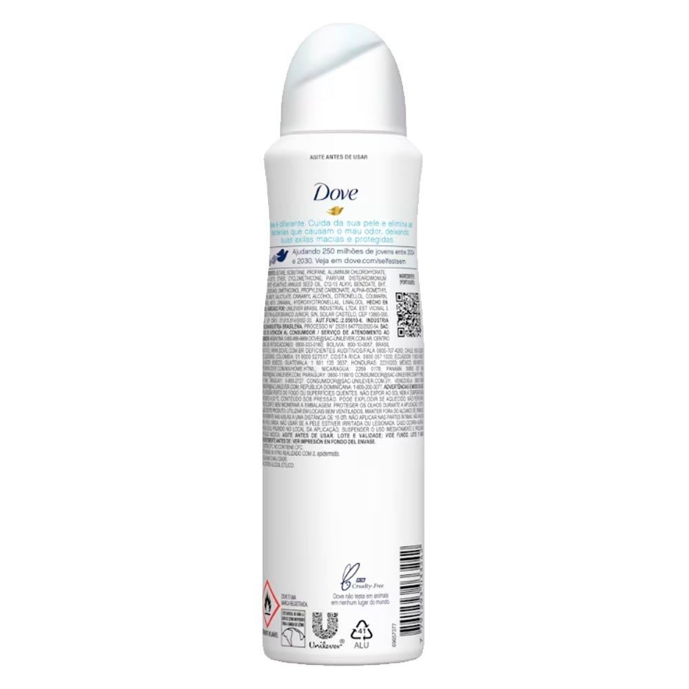 Desodorante Dove Aerossol Women Antibacteriano Cuida e Protege 150ml