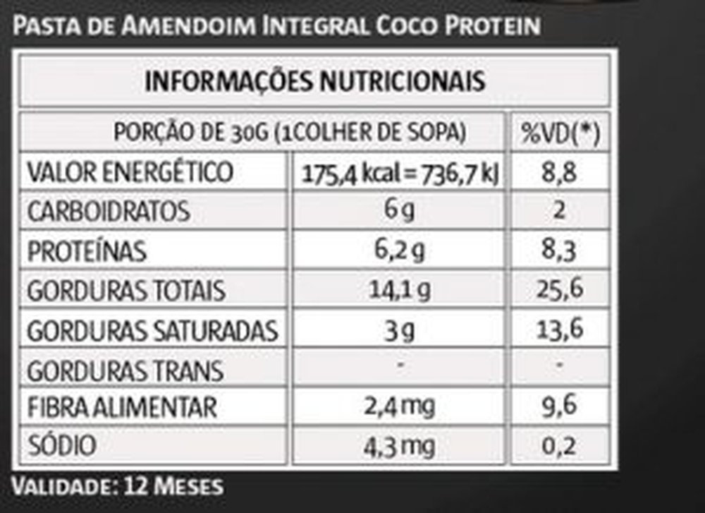 Pasta de amendoim com coco protein Vitapower 1,005Kg