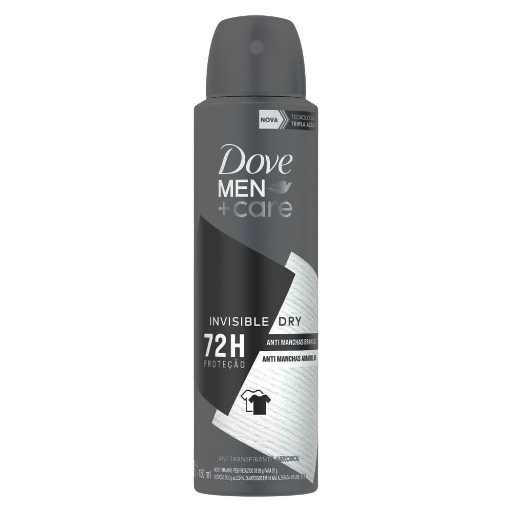 Desodorante Dove Aerossol Men Invisible Dry 150ml