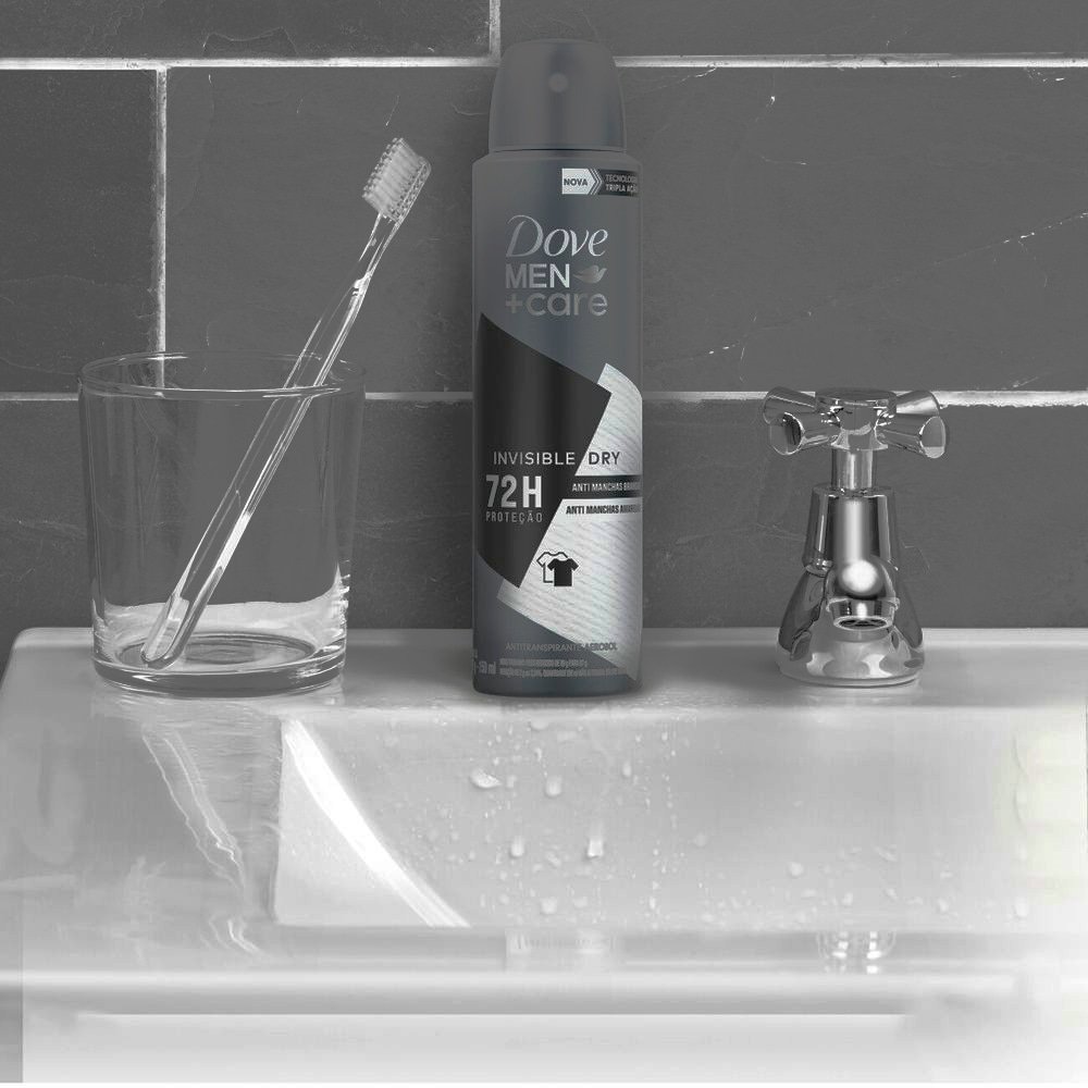 Desodorante Dove Aerossol Men Invisible Dry 150ml