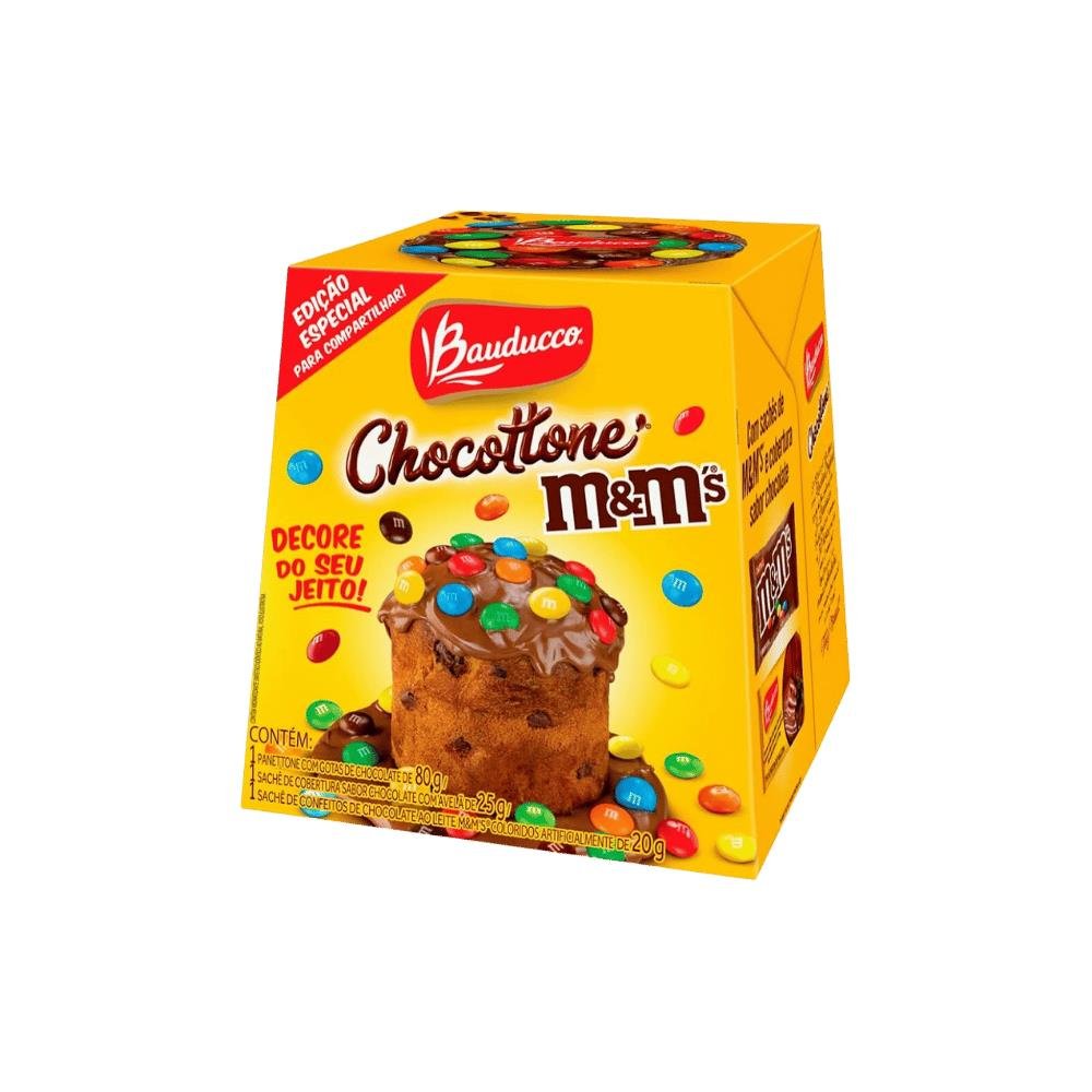Chocottone Bauducco Mini M&M Caixa 80G