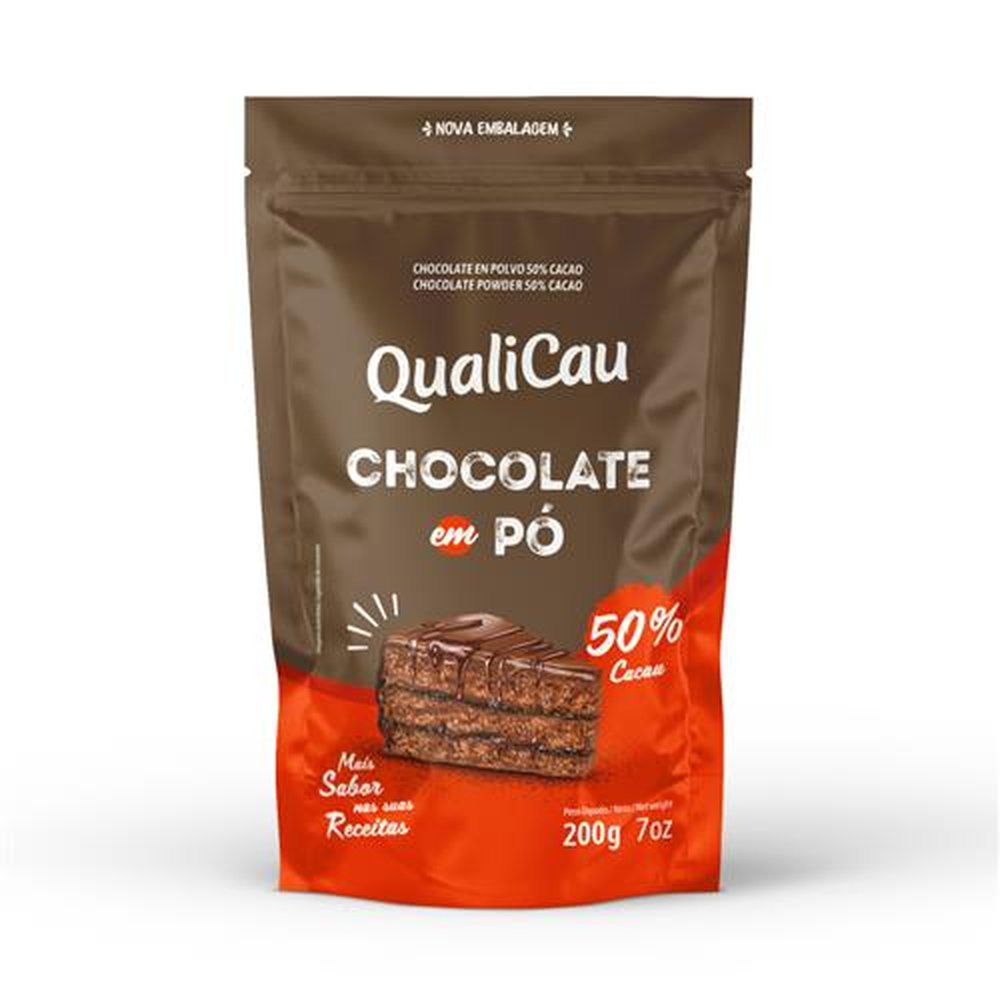 Chocolate em Pó Qualicau 50% Cacau 200g