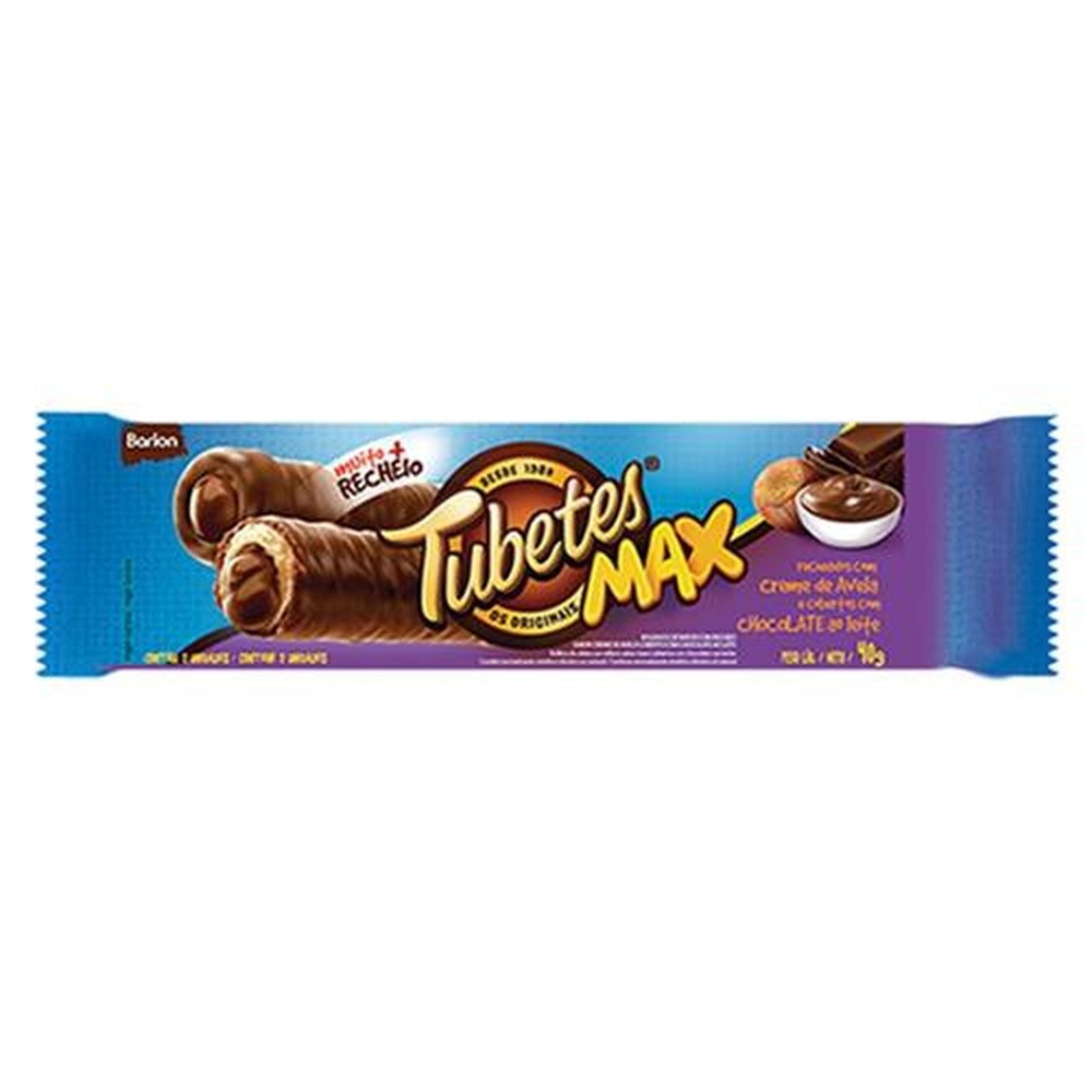 Tubetes* Max - Rech Avela Cob Chocolate 4X20X40G