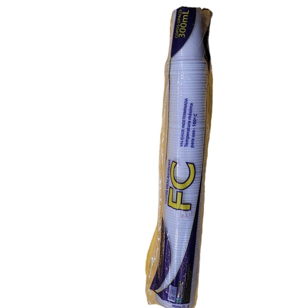 Copo Descartavel 300ml Opaco com 100 Unidades