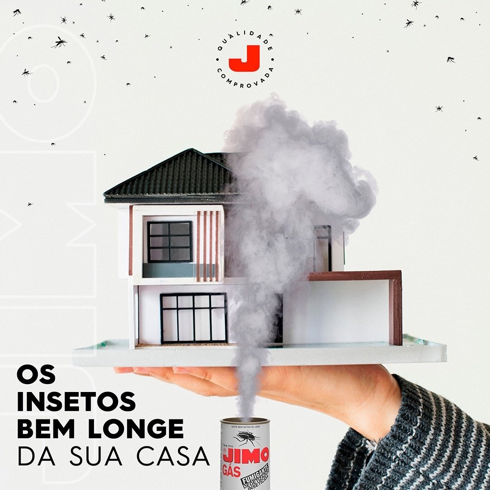 Dedetizador Inseticida Jimo Gás 35g - Embalagem com 2 Unidades